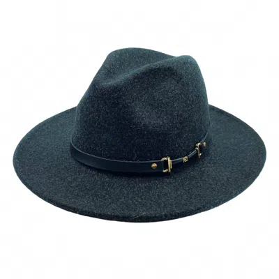 Headbands Of Hope Women's Serena Felt Fedora In Charcoal In Green