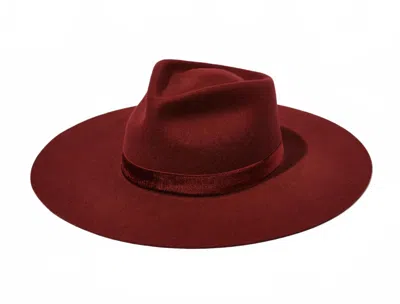 Heads Of State Hat Co. Women's The Teardrop Fedora In Tibetan Red In Burgundy