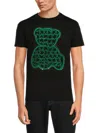 HEADS OR TAILS MEN'S EMBELLISHED EMBROIDERED LOGO TEE