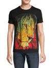 HEADS OR TAILS MEN'S RHINESTONE LION GRAPHIC TEE
