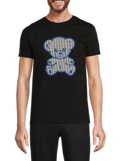 Heads Or Tails Men's Teddy Graphic Tee In Black