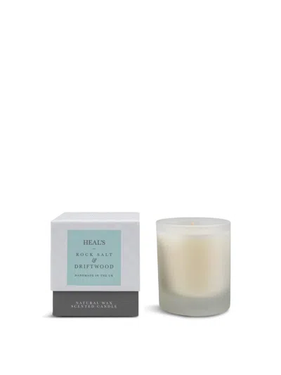 Heal's Rock Salt & Driftwood Scented Candle In White