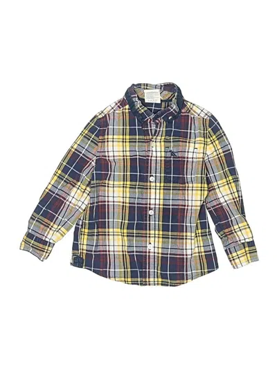 Pre-owned Healthtex Kids' Long Sleeve Button Down Shirt In Yellow