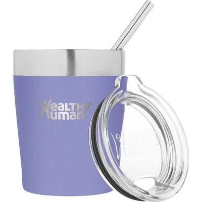 Healthy Human Stainless Steel Tumbler With Straw, 12 oz Lilac In Purple