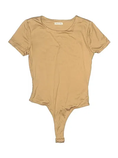 Pre-owned Heart & Hips Bodysuit In Brown