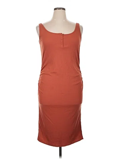Pre-owned Heart & Hips Casual Dress In Brown
