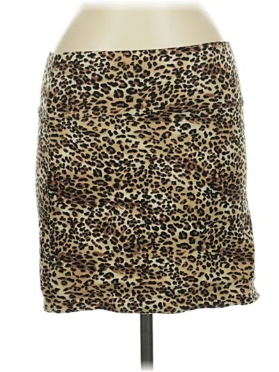 Pre-owned Heart & Hips Casual Skirt In Gold