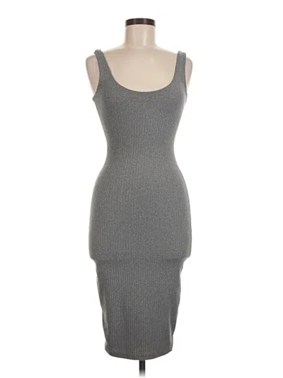 Pre-owned Heart & Hips Cocktail Dress In Gray