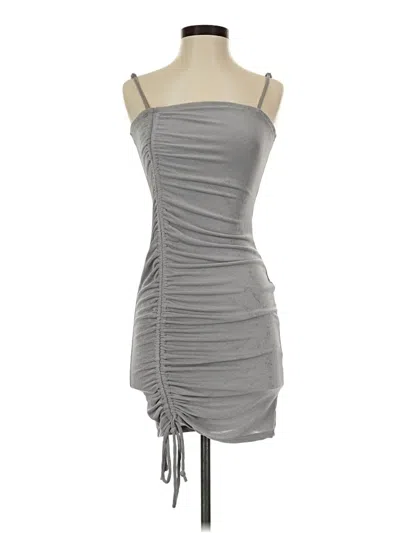 Pre-owned Heart & Hips Cocktail Dress In Gray