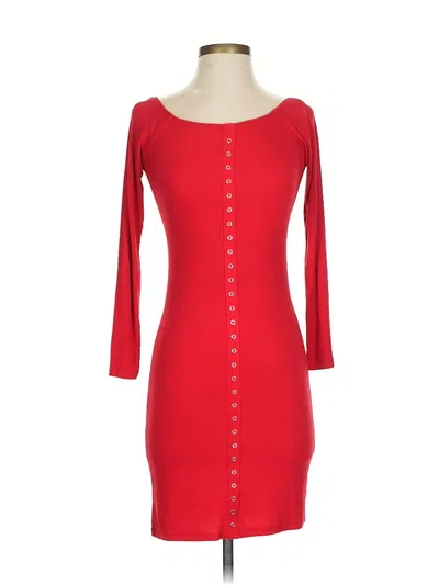 Pre-owned Heart & Hips Cocktail Dress In Red