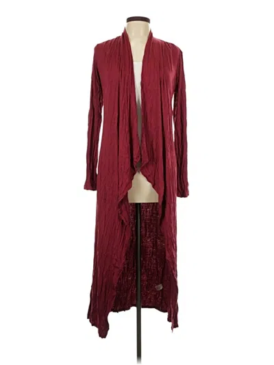 Pre-owned Heart & Hips Kimono In Burgundy