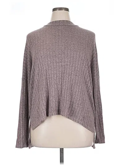 Pre-owned Heart & Hips Long Sleeve Turtleneck In Gray