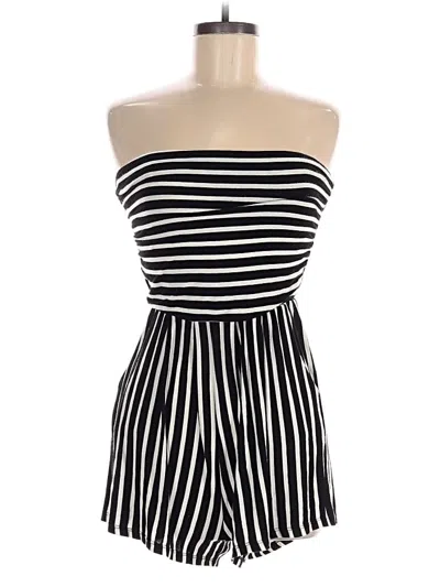 Pre-owned Heart & Hips Romper In Black