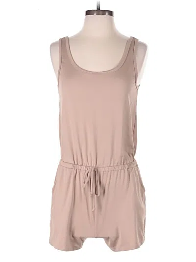 Pre-owned Heart & Hips Romper In Tan