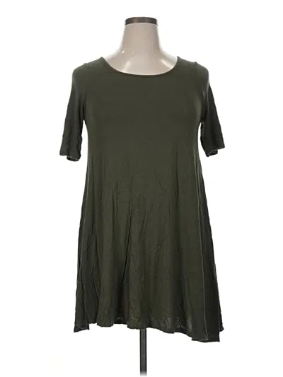 Pre-owned Heart & Hips Short Sleeve Top Green Scoop Neck Tops