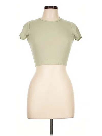 Pre-owned Heart & Hips Short Sleeve Turtleneck In Green