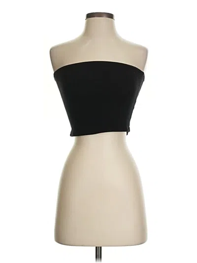 Pre-owned Heart & Hips Tube Top Black Strapless Neckline Tops