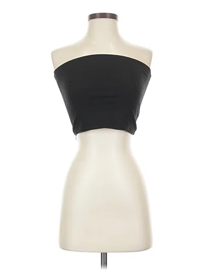Pre-owned Heart & Hips Tube Top Black Strapless Neckline Tops