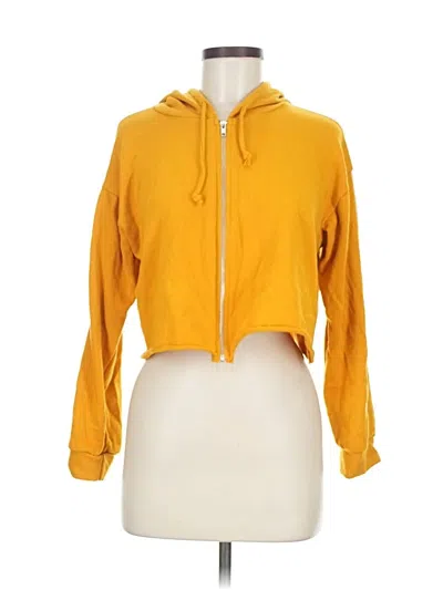 Pre-owned Heart & Hips Zip Up Hoodie In Yellow
