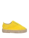 Heart Mind Woman Espadrilles Yellow Size 8 Soft Leather In Yellow