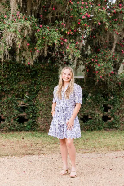 Heart Of Grace Grace Mini Dress In Lavende Court In Multi