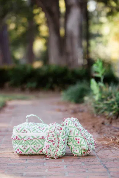 Heart Of Grace Women's Cosmetic Bag Set In Chateau Rose In Multi