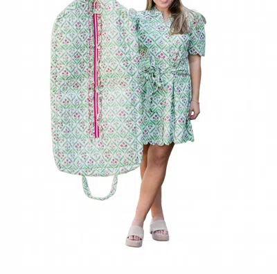 Heart Of Grace Women's Garment Bag In Chateau Rose In Green