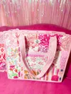 Heart Of Grace Women's Large Quilted Zipper Tote Bag In Pink City In Multi