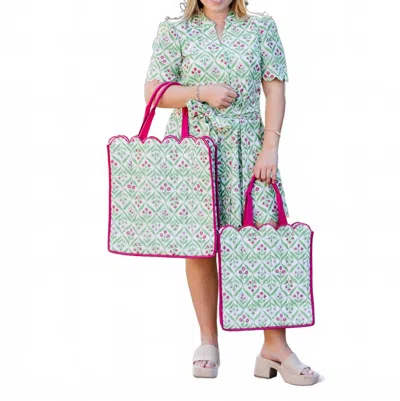 Heart Of Grace Women's Large Tote Bag In Chateau Rose In Purple