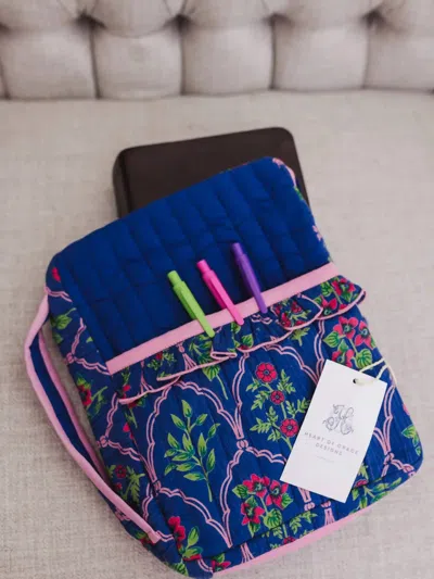 Heart Of Grace Women's Quilted Bible Cover Bag In Midnight Luxe In Multi