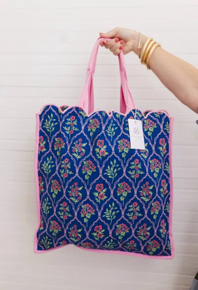 Heart Of Grace Women's Regular Quilted Tote Bag In Midnight Luxe In Pink
