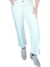 Heart Of Pine Classic Wide Leg Jeans In Café In Blue