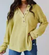 Heart Of Pine Lima Love It Blouse In Lime Green In Green