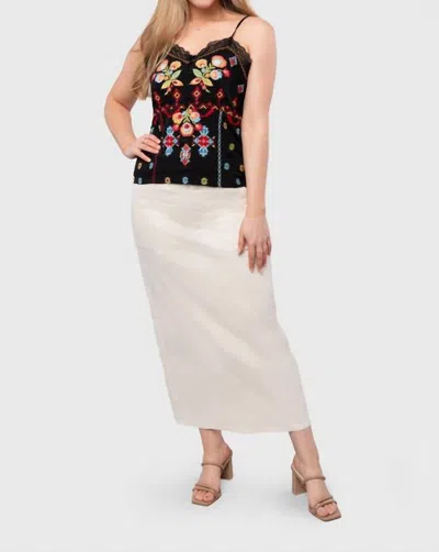 Heart Of Pine Spring Dream Skirt In Cream In White