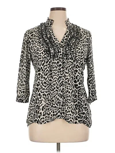 Pre-owned Heart Soul 3/4 Sleeve Blouse In Ivory