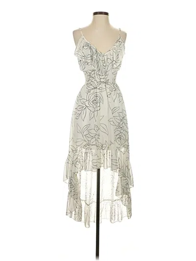 Pre-owned Heart Soul Cocktail Dress In Silver