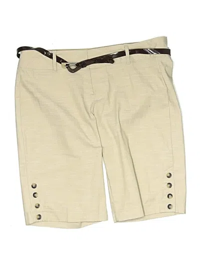 Pre-owned Heart Soul Khaki Shorts In Ivory