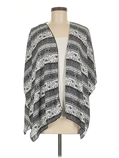 Pre-owned Heart Soul Kimono In Gray