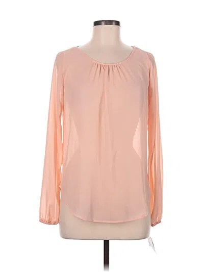 Pre-owned Heart Soul Long Sleeve Blouse In Pink