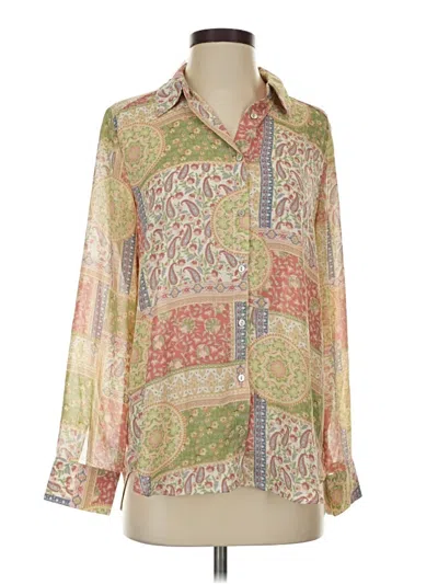 Pre-owned Heart Soul Long Sleeve Polo Shirt In Tan