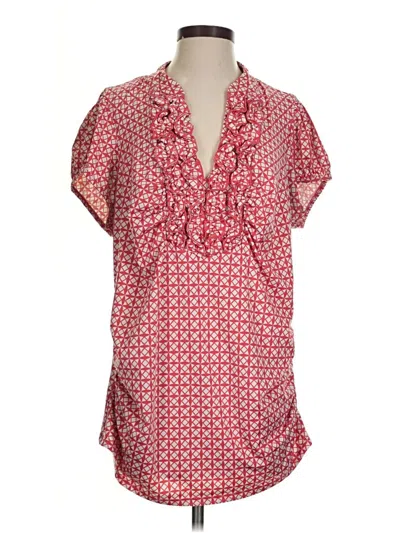 Pre-owned Heart Soul Short Sleeve Blouse In Pink