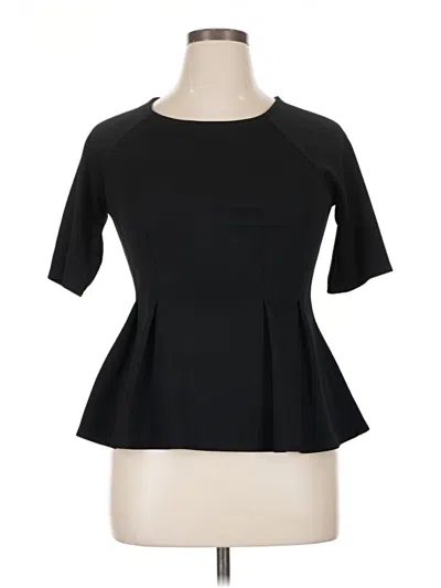 Pre-owned Heart Soul Short Sleeve Top Black Square Neckline Tops