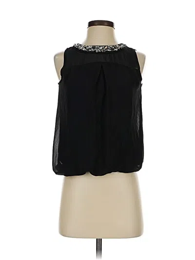 Pre-owned Heart Soul Sleeveless Blouse In Black
