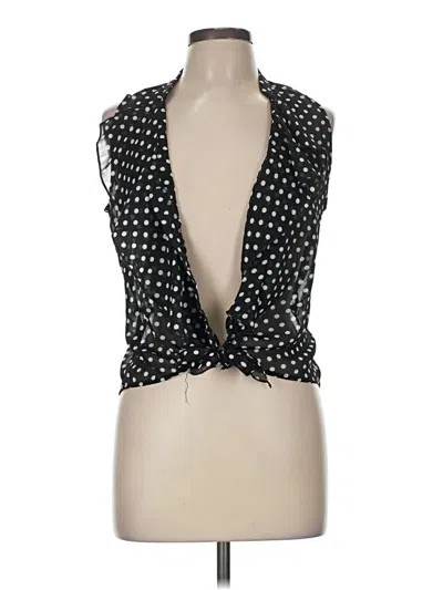 Pre-owned Heart Soul Sleeveless Blouse In Black