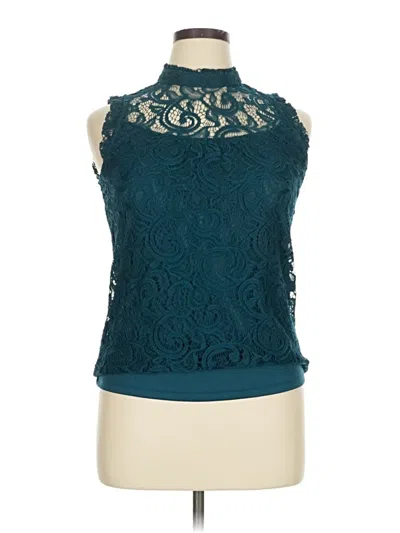 Pre-owned Heart Soul Sleeveless Blouse In Blue