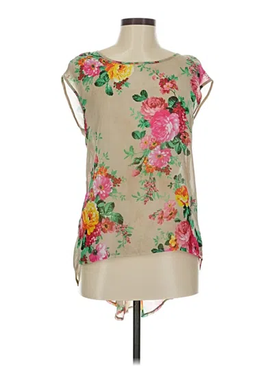 Pre-owned Heart Soul Sleeveless Blouse In Brown