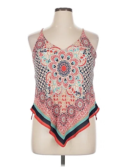 Pre-owned Heart Soul Sleeveless Blouse In Red