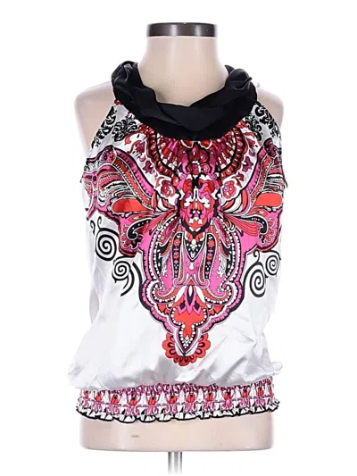 Pre-owned Heart Soul Sleeveless Blouse In White
