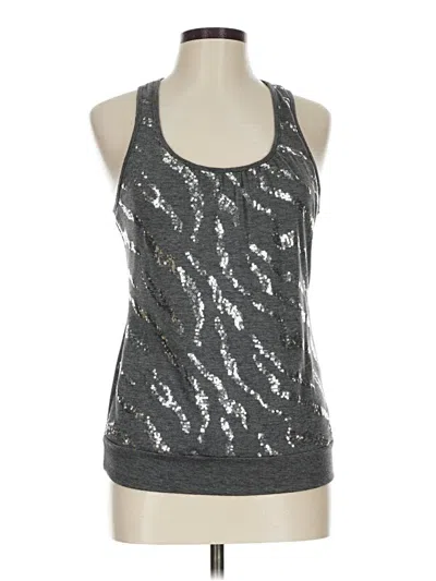 Pre-owned Heart Soul Sleeveless Top Gray Halter Neckline Tops