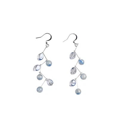 Heartfelt Layers Women's Blue Tree Branch Chandelier Earrings - Kyanite
